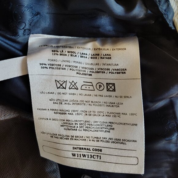 Sacoor Brothers Wool Silk A-Line Knee-Length Skirt size EU 42 / UK 14 / US 12 - Picture 10 of 12